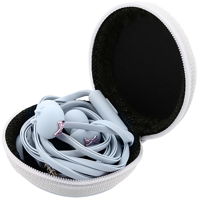 Casti in-ear Tellur Pixy, pouch transport, Albastru
