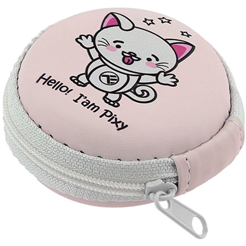 Casti in-ear Tellur Pixy, pouch transport, Roz