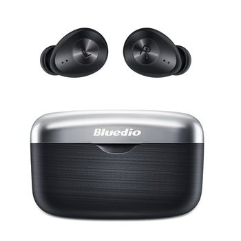 Casti wireless in-ear Bluedio Fi cu cutie de incarcare si transport, Bluetooth 5.0, Chip Qualcomm, Touch control, VFT, APTX, Negru Casti wireless in-ear Bluedio Fi cu cutie de incarcare si transport, Bluetooth 5.0, Chip Qualcomm, Touch control, VFT, APTX, Negru