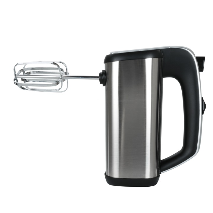 Professzionális multifunkcionális kézi mixer, 400 W teljesítmény, 5 sebességes funkció, fémbevonatú lapátok és horgok, rézmotor, ergonomikus kialakítás