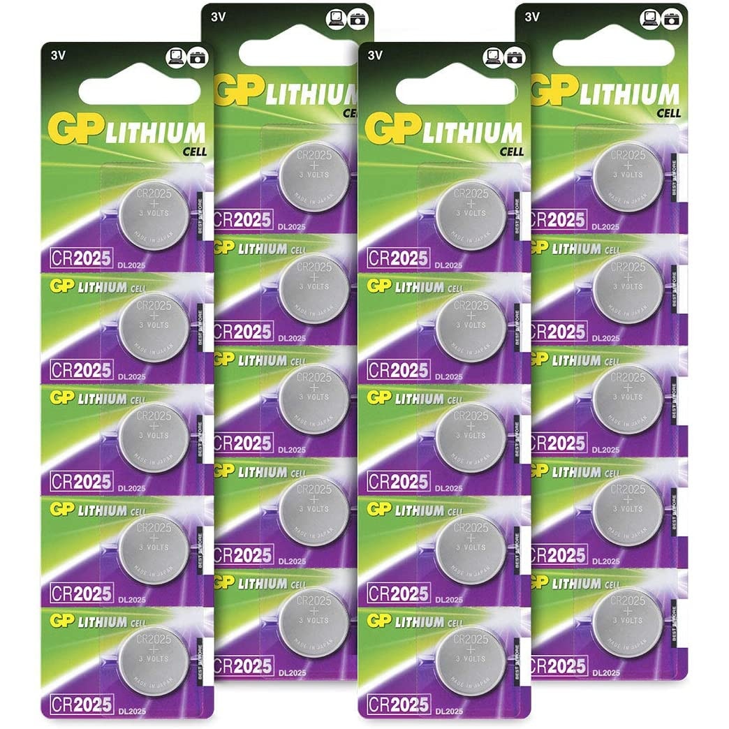 Батерии GP Batteries, Литиеви, CR2025, 3 V, 20 броя - eMAG.bg