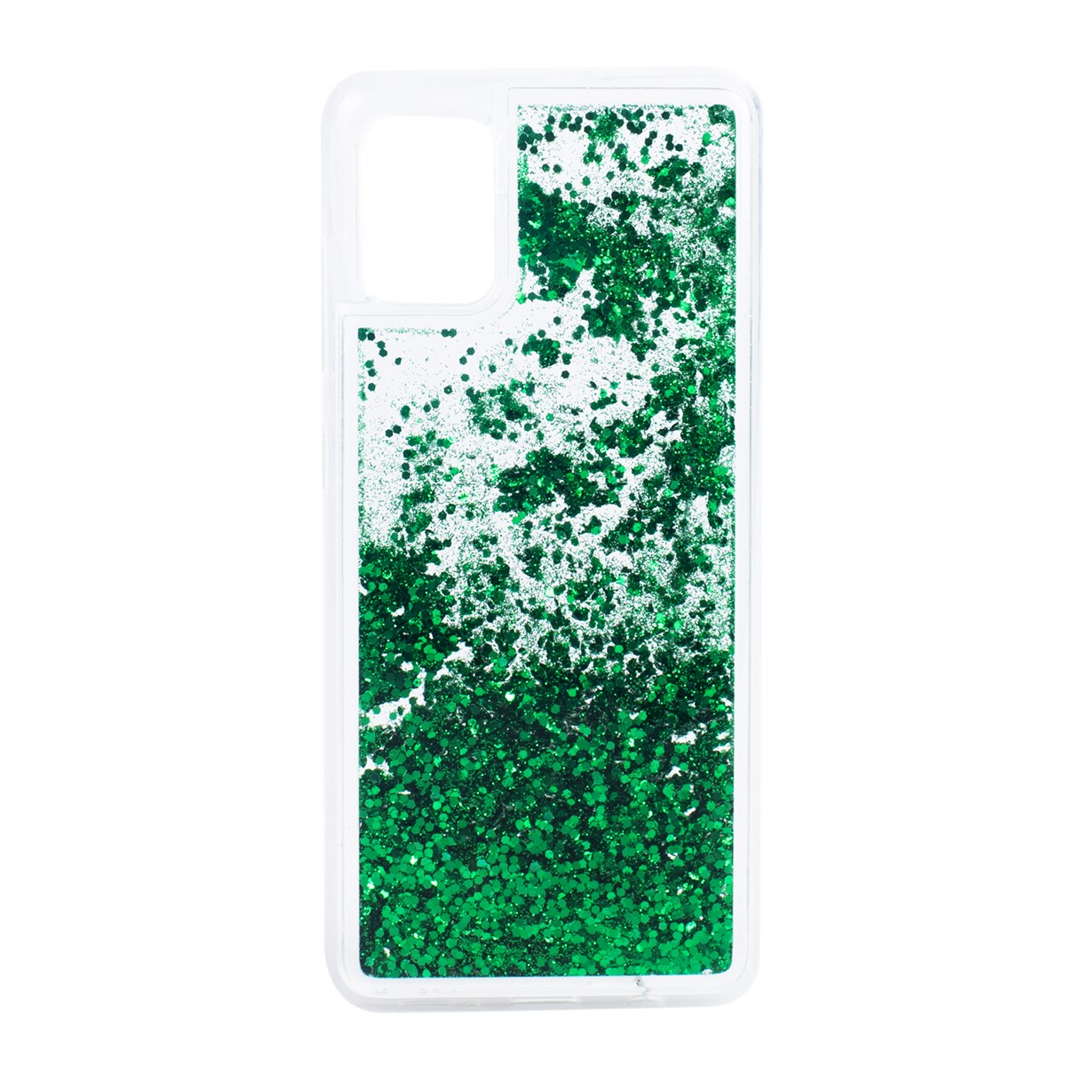 Husa Samsung A41 silicon lichid-sclipici Verde