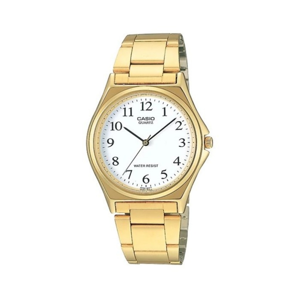 Ceas barbatesc Casio, otel inoxidabil, auriu cu alb