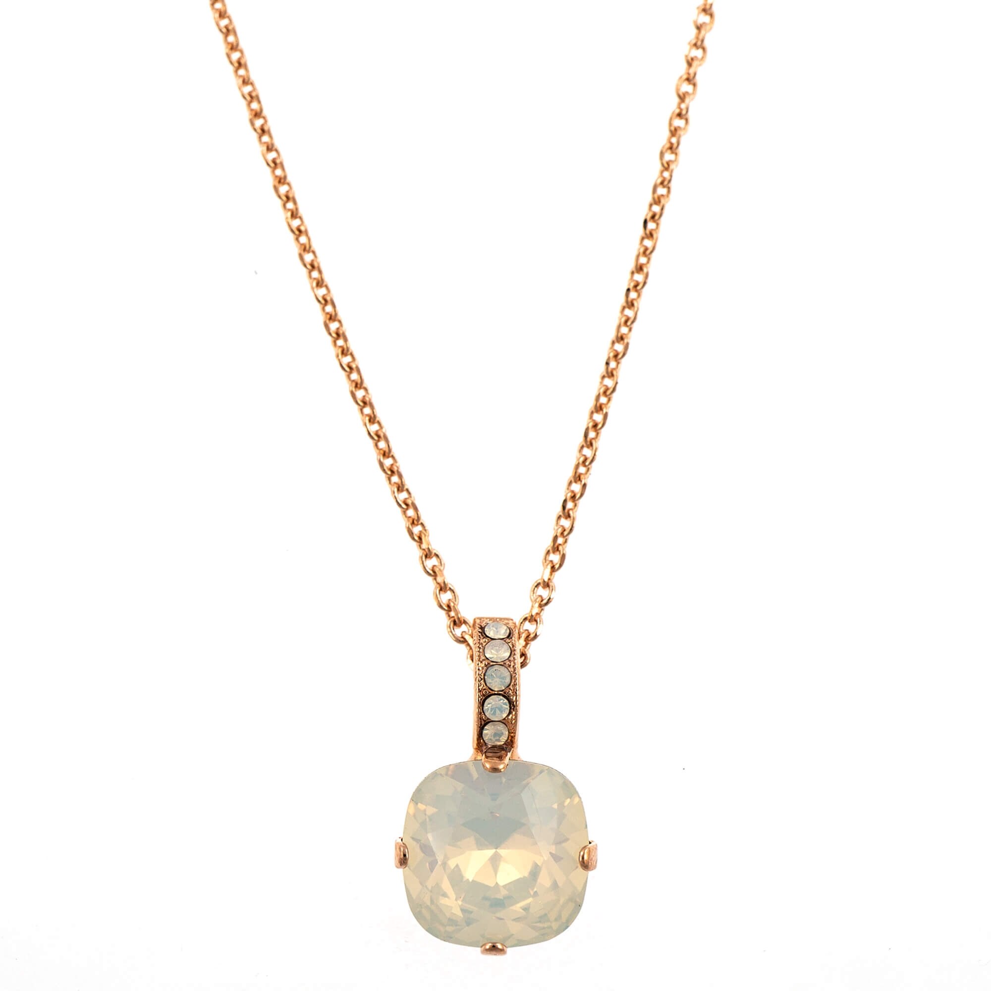 Pandantiv cu lant placat cu Aur roz de 24K, Cristale, Seashell by Roxannes - Mariana Jewellery, Albz 5326/2-234234RG