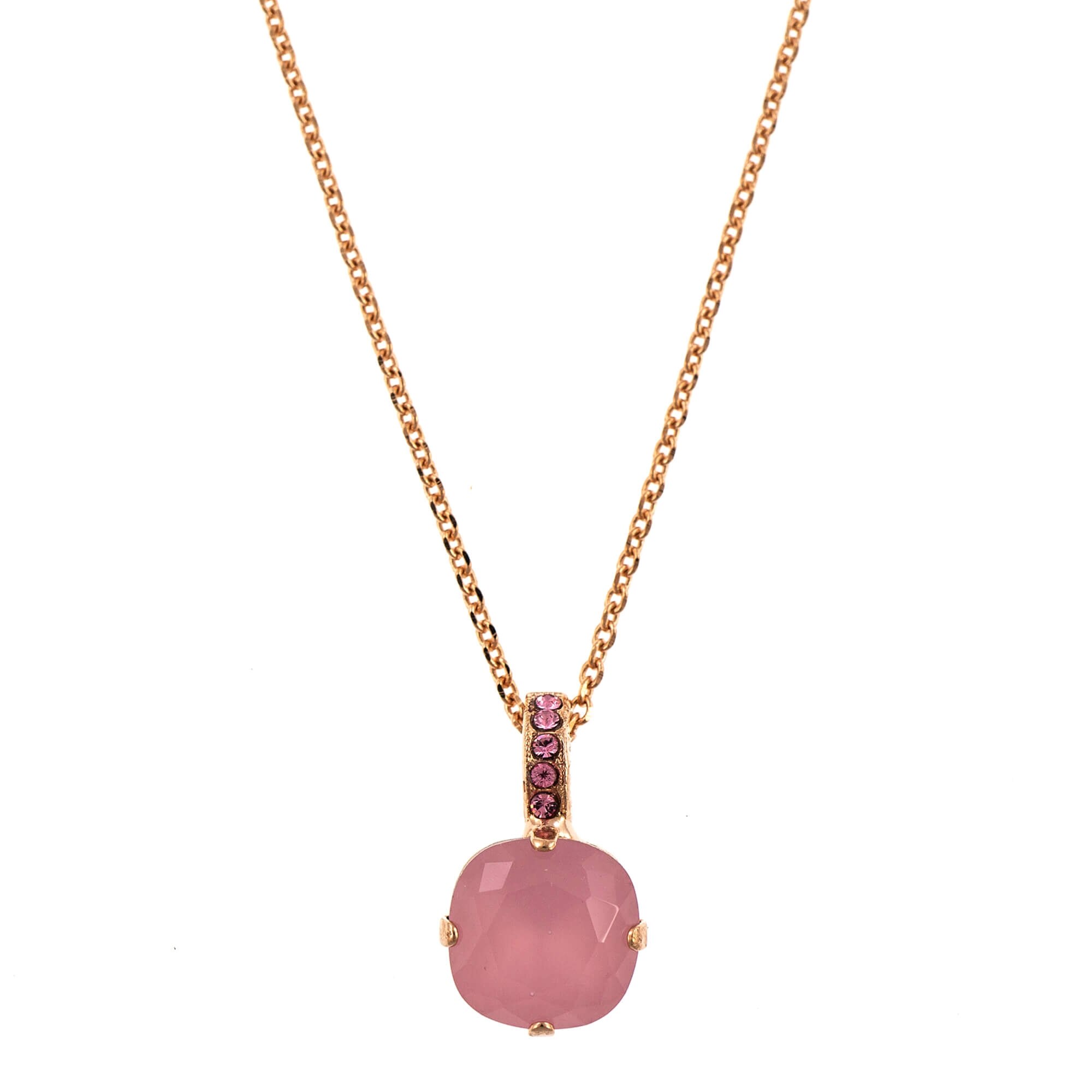 Pandantiv cu lant placat cu Aur roz de 24K, Cristale, California Dreaming by Roxannes - Mariana Jewellery, Roz 5326/2-223026RG