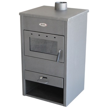 Termosemineu pe lemne, brichete si carbune Fornello B2E, 14 kW, 46x45x91 cm Termosemineu pe lemne, brichete si carbune Fornello B2E, 14 kW, 46x45x91 cm