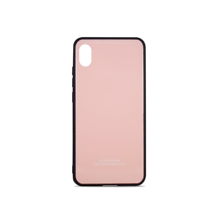 Smart, Glass tok Xiaomi Redmi Note 9S / Note 9 Pro készülékhez, rózsaszín