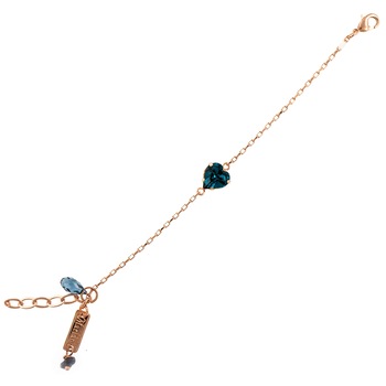 Bratara placata cu Aur roz de 24K, Cristale, Nightfall - Mystique by Roxannes - Mariana Jewellery, Albastru 4100/2-207RG Bratara placata cu Aur roz de 24K, Cristale, Nightfall - Mystique by Roxannes - Mariana Jewellery, Albastru 4100/2-207RG