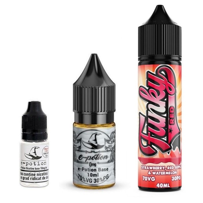Pachet Lichid tigara electronica premium Funky Red 3mg 60ml cu nicotina , Lichid Tigara Electronica premium cu nicotina Smokemania Lichid tigara electronica