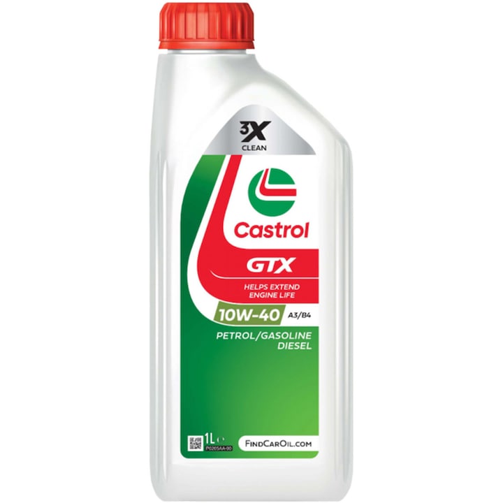 Моторно масло Castrol GTX Ultraclean A3/B4, 10W40, 1 л