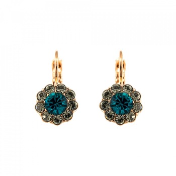 Cercei placati cu Aur roz de 24K, Cristale Swarovski, Nightfall - Mystique by Roxannes - Mariana Jewellery, Albastru 1379-1114RG6 Cercei placati cu Aur roz de 24K, Cristale Swarovski, Nightfall - Mystique by Roxannes - Mariana Jewellery, Albastru 1379-1114RG6