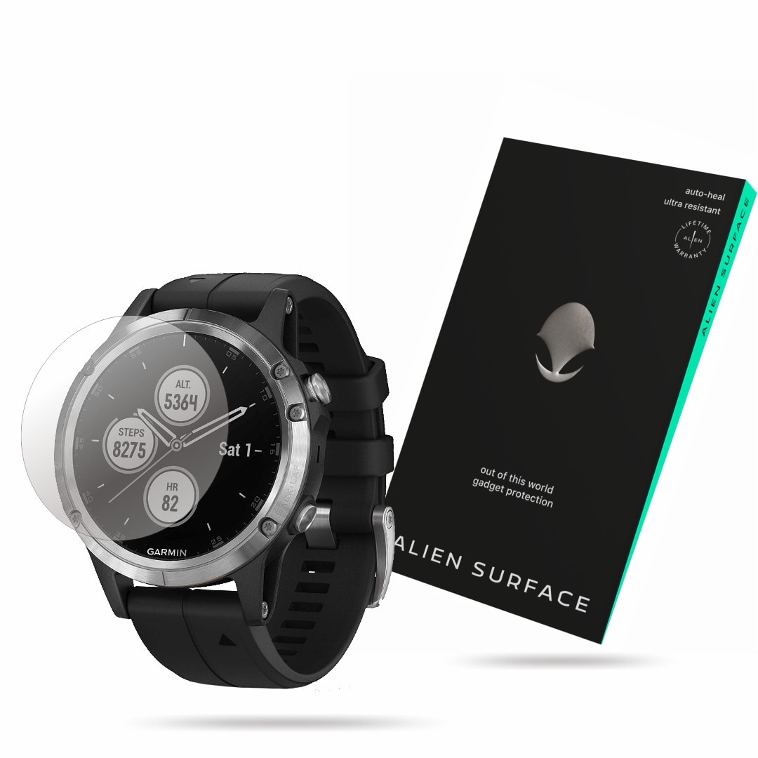 Folie Alien Surface, Garmin Fenix 5S Plus, protectie ecran 1+2 Rezerve