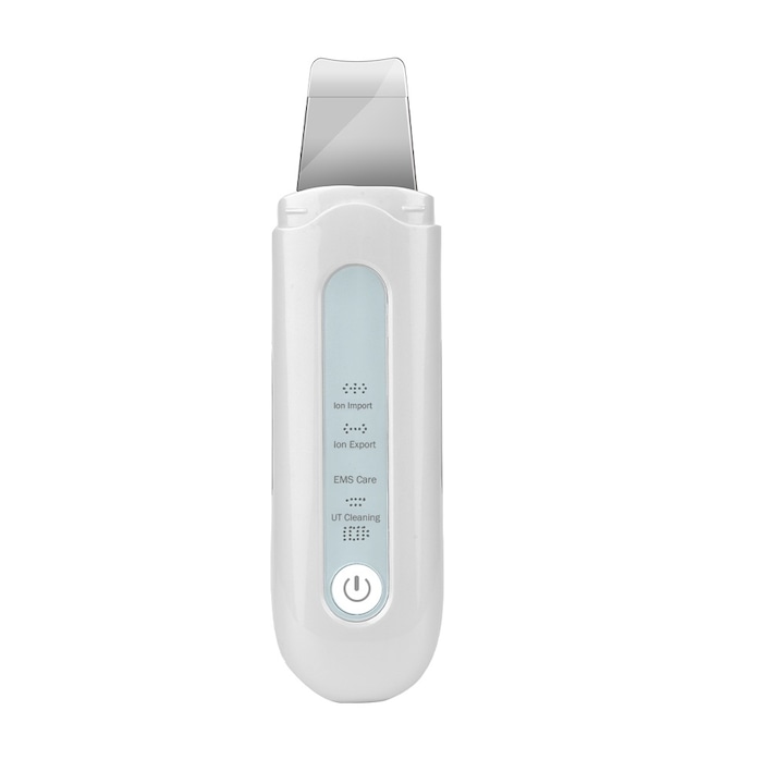 Horigen ™ Ultrasonic Cleaner ultrahangos arctisztító, ion eszköz, mitesszer eltávolítás, hidratálás, bőrradír, hámlasztás, bőrtisztítás, ránctalanítás, öregedésgátló, akkumulátor, fehér