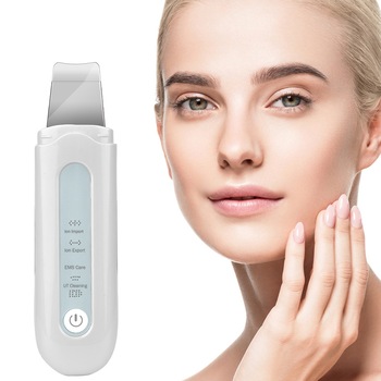 Aparat de curatare faciala cu ultrasunete, Horigen™ Ultrasonic Cleaner, dispozitiv cu ioni, indepartare puncte negre, hidratare, skin scrubber, peeling, curatare ten, anti rid, anti imbatranire, acumulator, alb Aparat de curatare faciala cu ultrasunete, Horigen™ Ultrasonic Cleaner, dispozitiv cu ioni, indepartare puncte negre, hidratare, skin scrubber, peeling, curatare ten, anti rid, anti imbatranire, acumulator, alb