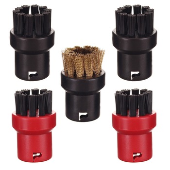 Set perii rotunde pentru Karcher, compatibil SC1 SC2 SC3 SC4 SC5, Set negru 2 buc, rosu 2 buc, alama 1 buc Set perii rotunde pentru Karcher, compatibil SC1 SC2 SC3 SC4 SC5, Set negru 2 buc, rosu 2 buc, alama 1 buc