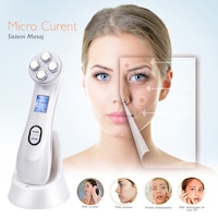 aparat pentru intinerirea pielii 5 in 1 horigen photon skin anti rid tratament electroporare rf si cu lumina led anti rid inchide porii acnee albire fata si gat stand incarcare alb imagen 8_0_
0