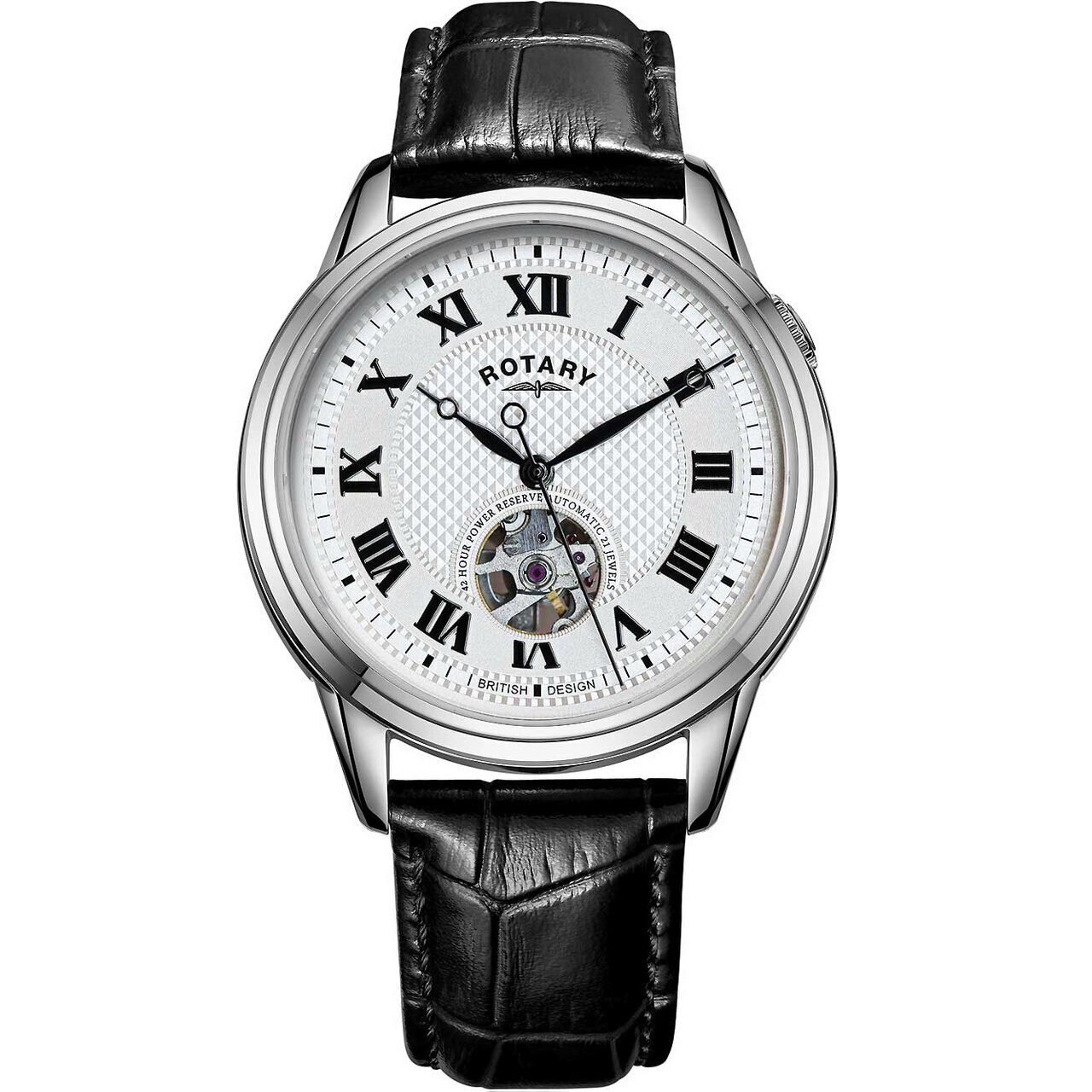 Ceas barbatesc Rotary GS05365/70, Automatic, 40mm, 5ATM, Argintiu