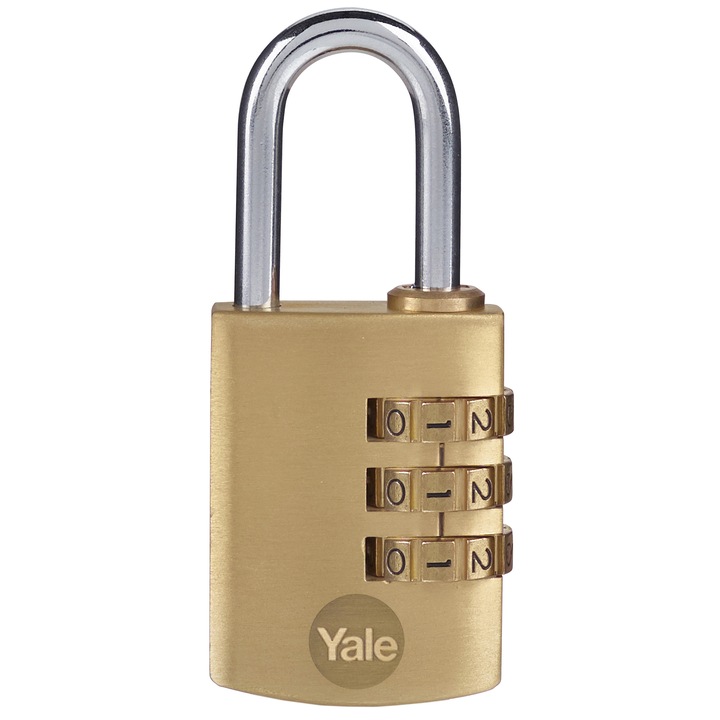 Катинар с шифър Yale Y150B/30/125/1, 30 мм, Месинг