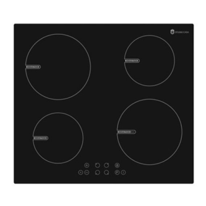 Plita incorporabila Beko HII64200FMT, Inductie, 4 zone de gatit, IndyFlex, Booster, Touch control 9 trepte, ANTI-OVERFLOW SYSTEM, 60 cm, Negru