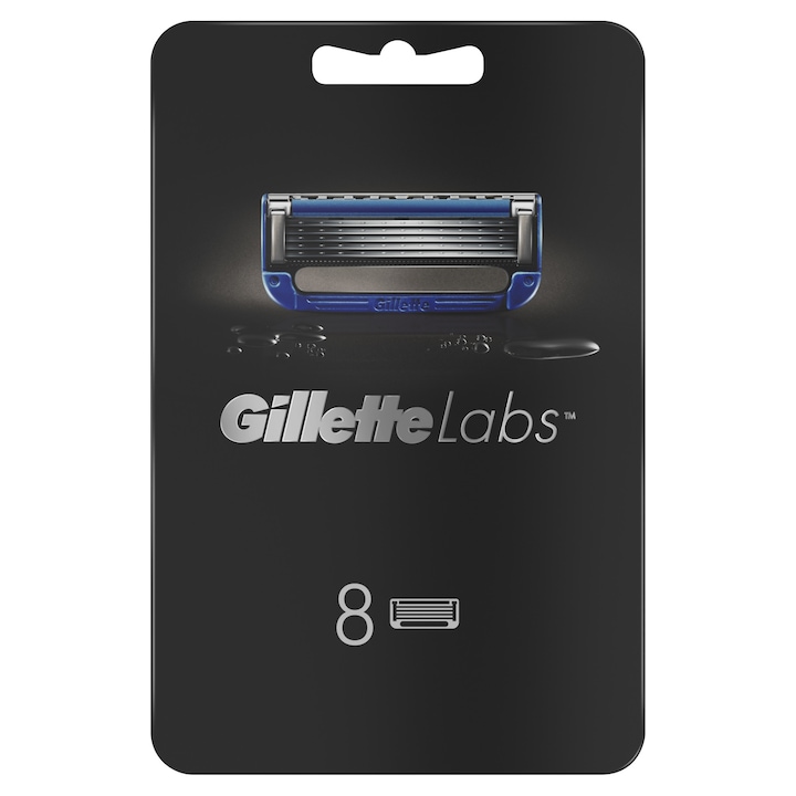 Gillette Labs borotvafej melegített pengékkel, 8 db / csomag