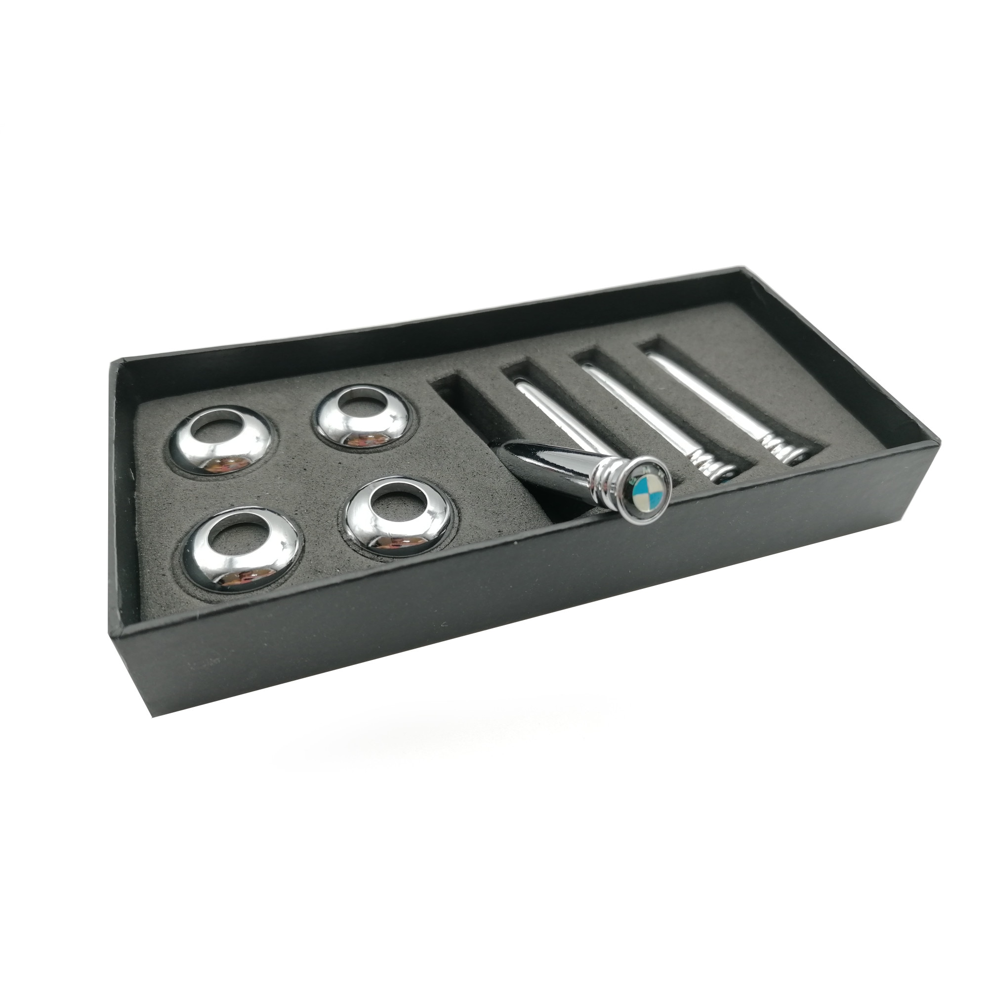 Set 4 Pini Usa Inox BMW Logo E46 E90 F20 E60 E39 F10 F30 X1 X2 X3 X4 X5 X6
