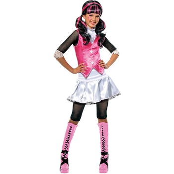 Costum fete Monster High, multicolor, marimea 5-7 ani Costum fete Monster High, multicolor, marimea 5-7 ani