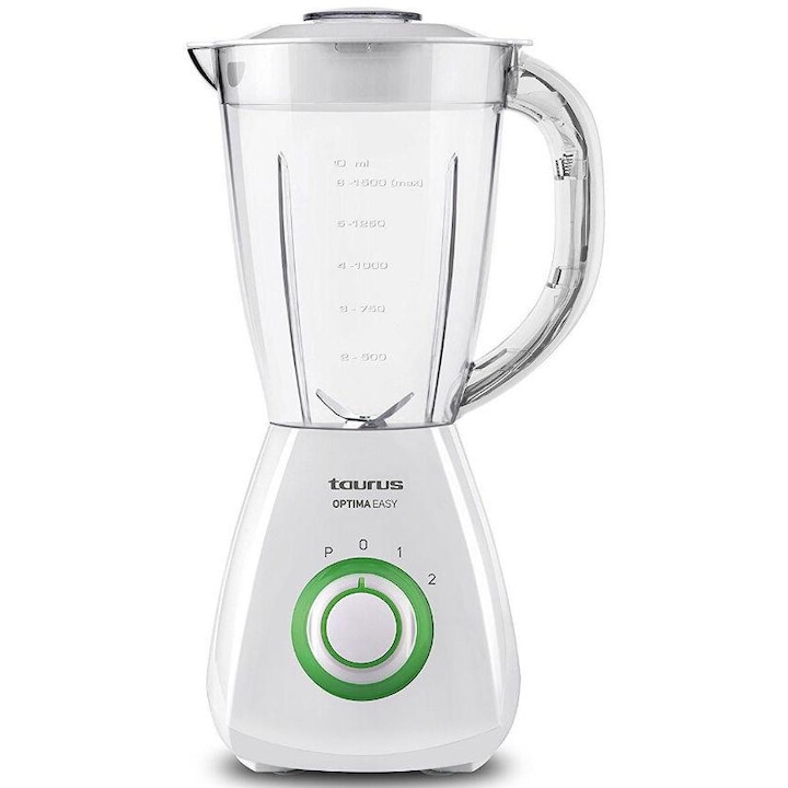 Blender Studio Casa, 350 W, 2 trepte de viteza, vas din sticla gradat de 1 litru, functie Pulse, lame din otel inoxidabil, sisteme multiple de protectie, negru cu galben