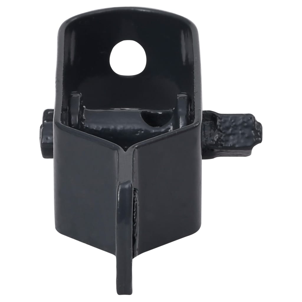 Set 5 dispozitive tensionare sarma gard, vidaXL, Otel, 100 mm, 100 x 28 x 22 cm, Negru