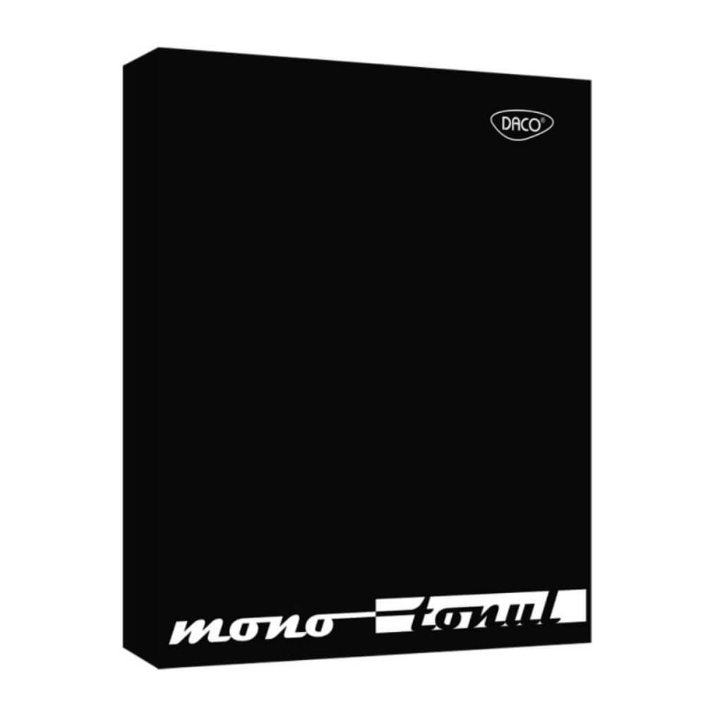 Caiet Mecanic Plastifiat A4 DACO, 2 Inele de Prindere, Coperta Neagra