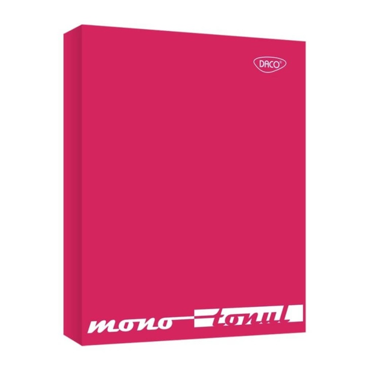 Caiet Mecanic Plastifiat A4 DACO, 2 Inele de Prindere, Coperta Rosie