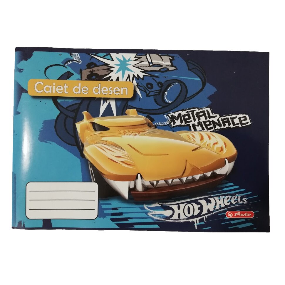 Caiet desen 24 file Hot Wheels Herlitz