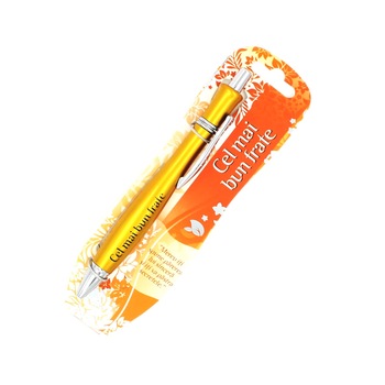 Pix elegant personalizat cu mesaj Cel mai bun frate Pix elegant personalizat cu mesaj Cel mai bun frate