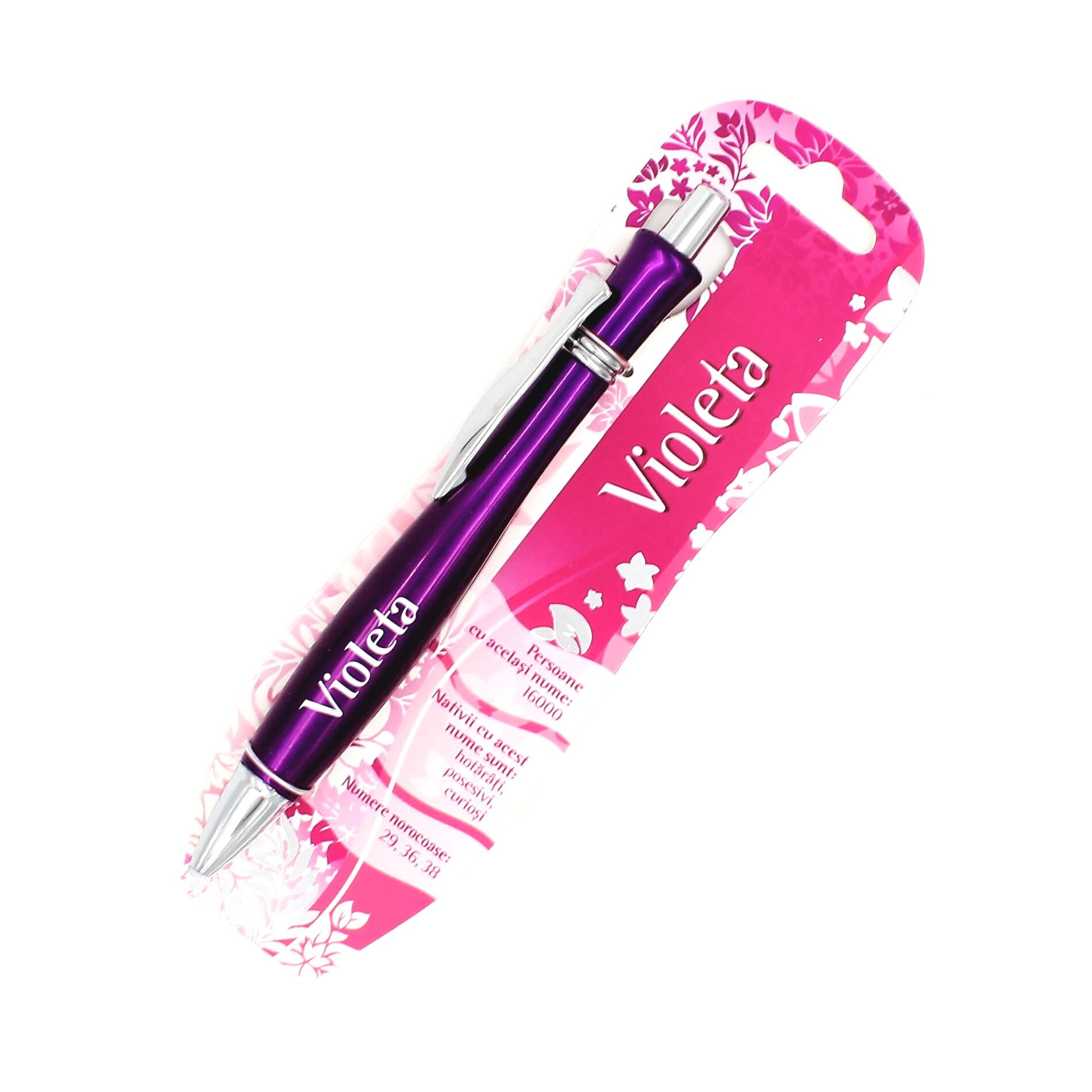 Pix elegant personalizat nume Violeta