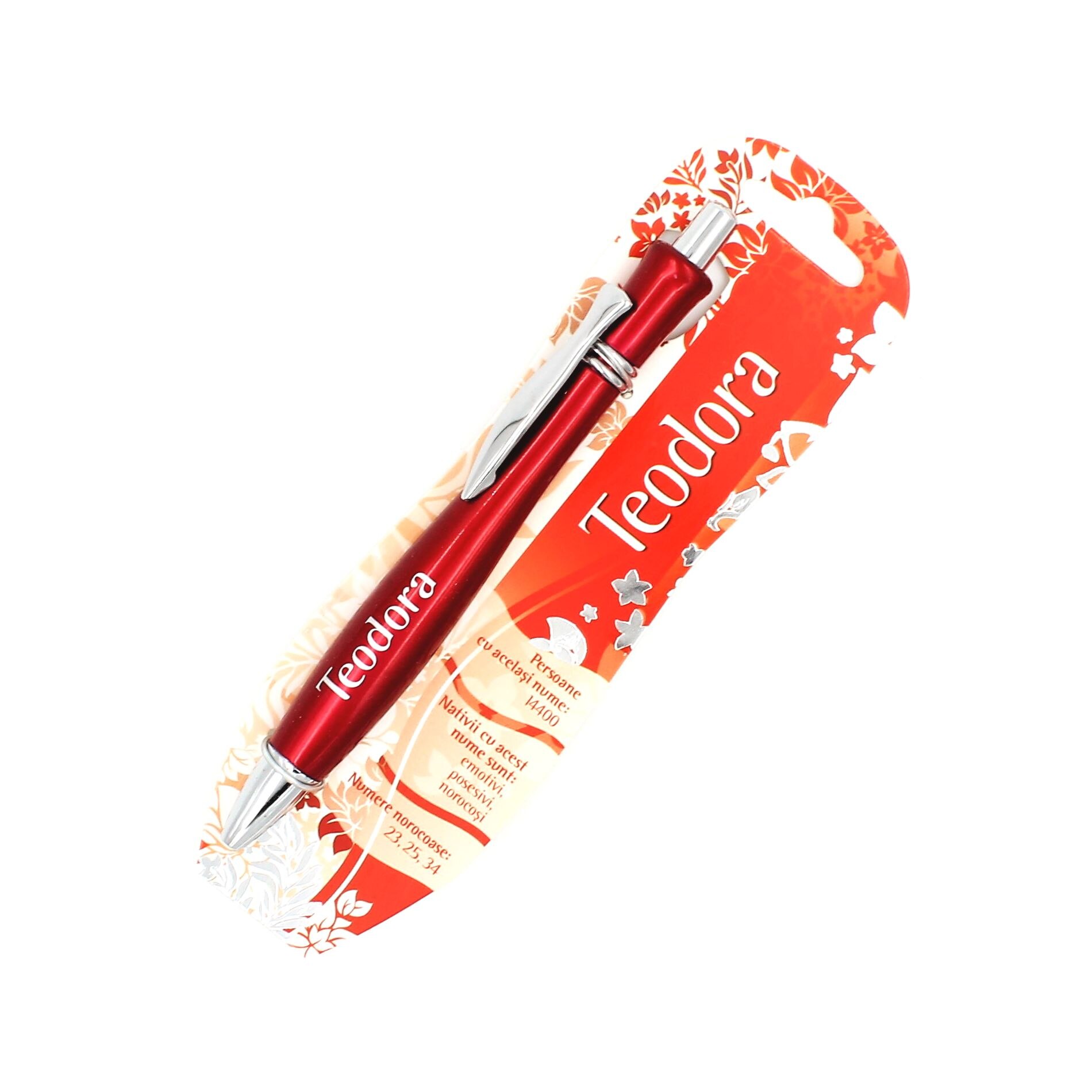 Pix elegant personalizat nume Teodora