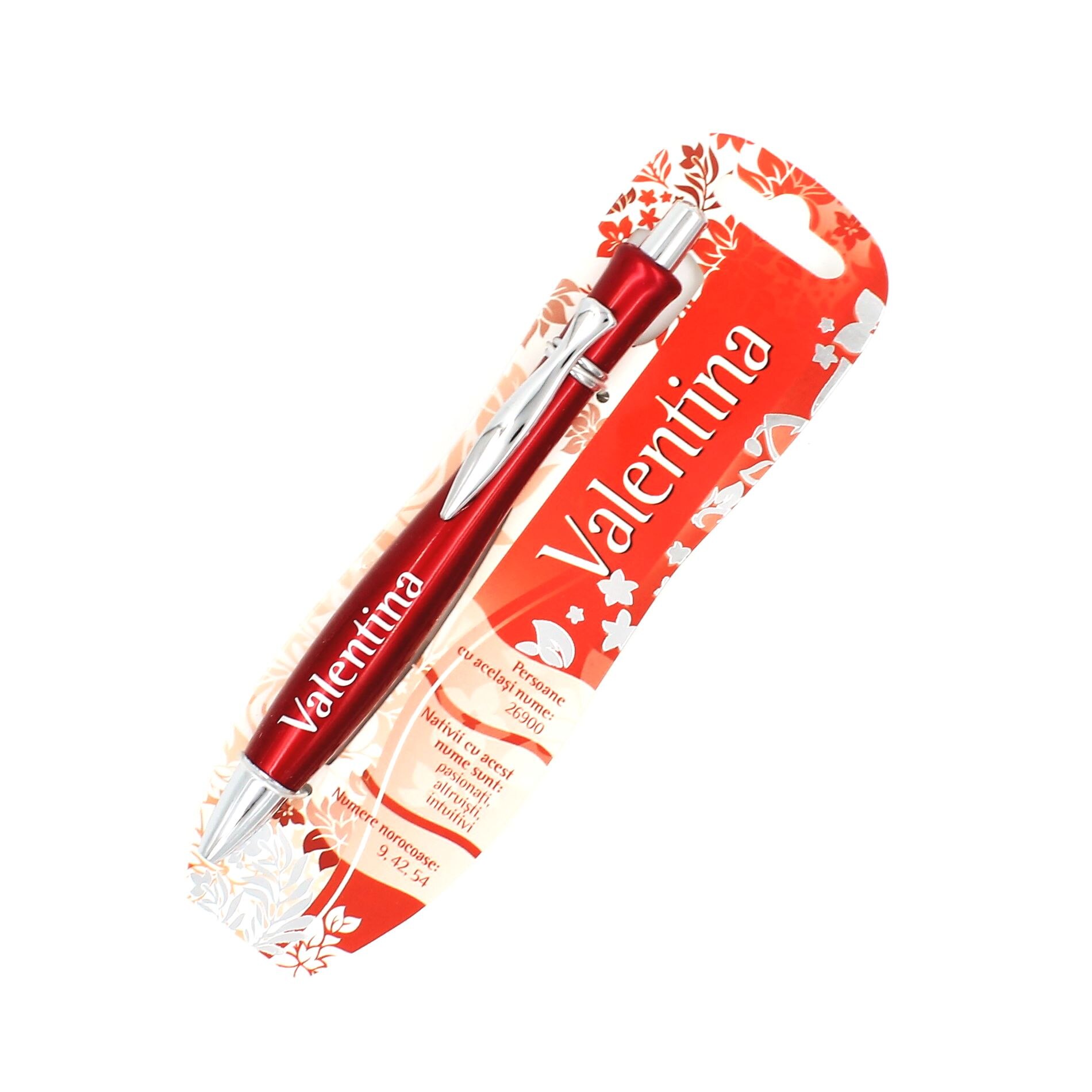 Pix elegant personalizat nume Valentina