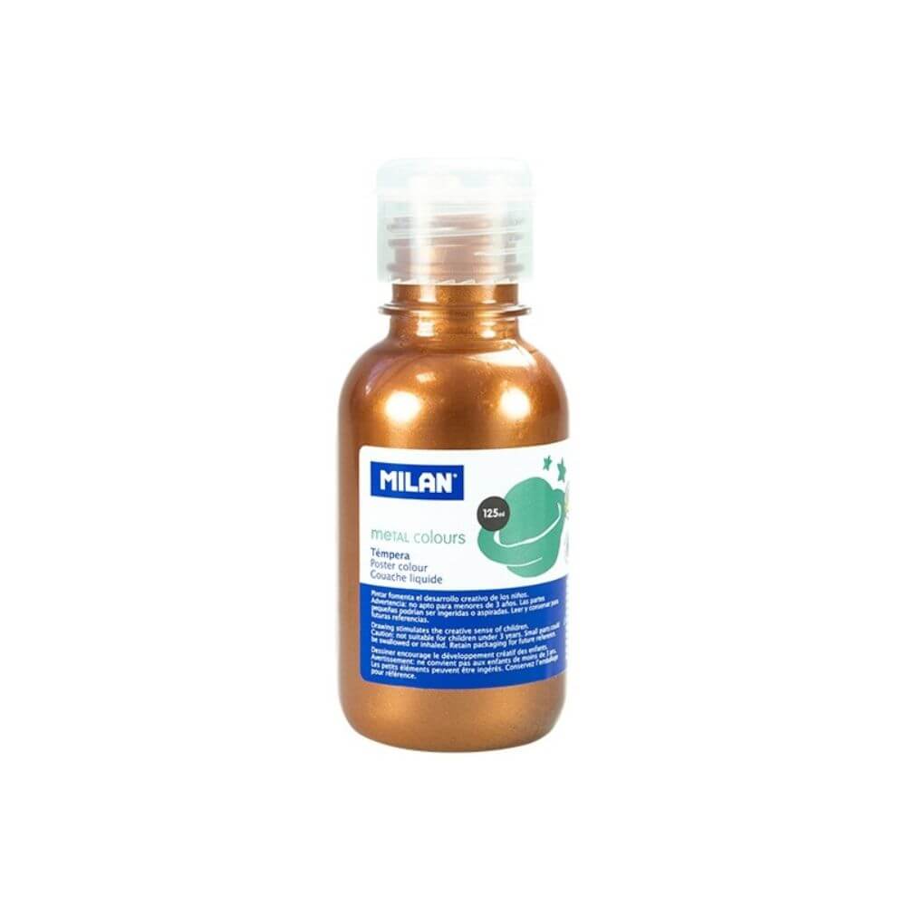 Vopsea Tempera MILAN, 125 ml, Aramiu Metalizat
