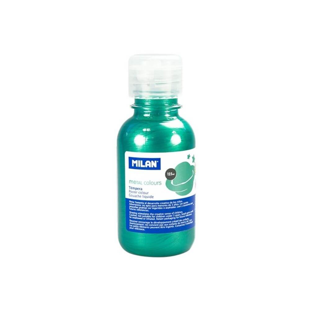 Vopsea Tempera MILAN, 125 ml, Verde Metalizat