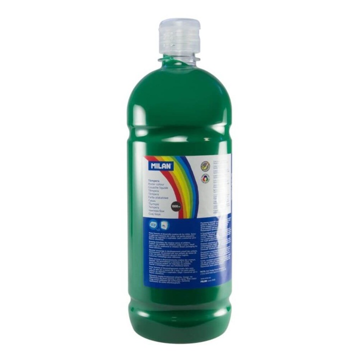 Tempera MILAN, 1000 ml, Vopsea Verde Inchis