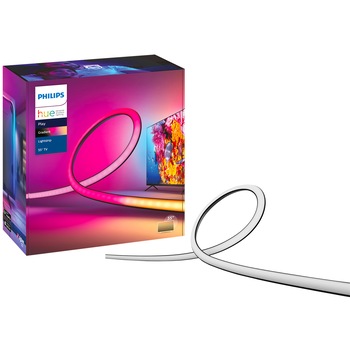 Banda LED RGBW inteligenta Philips Hue Play Gradient, pentru televizor 55 Banda LED RGBW inteligenta Philips Hue Play Gradient, pentru televizor 55