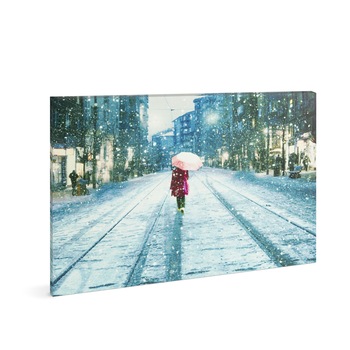 Tablou cu LED-uri Winter landscape, Family, 2 x AA, 30 x 40 cm, Multicolor Tablou cu LED-uri Winter landscape, Family, 2 x AA, 30 x 40 cm, Multicolor
