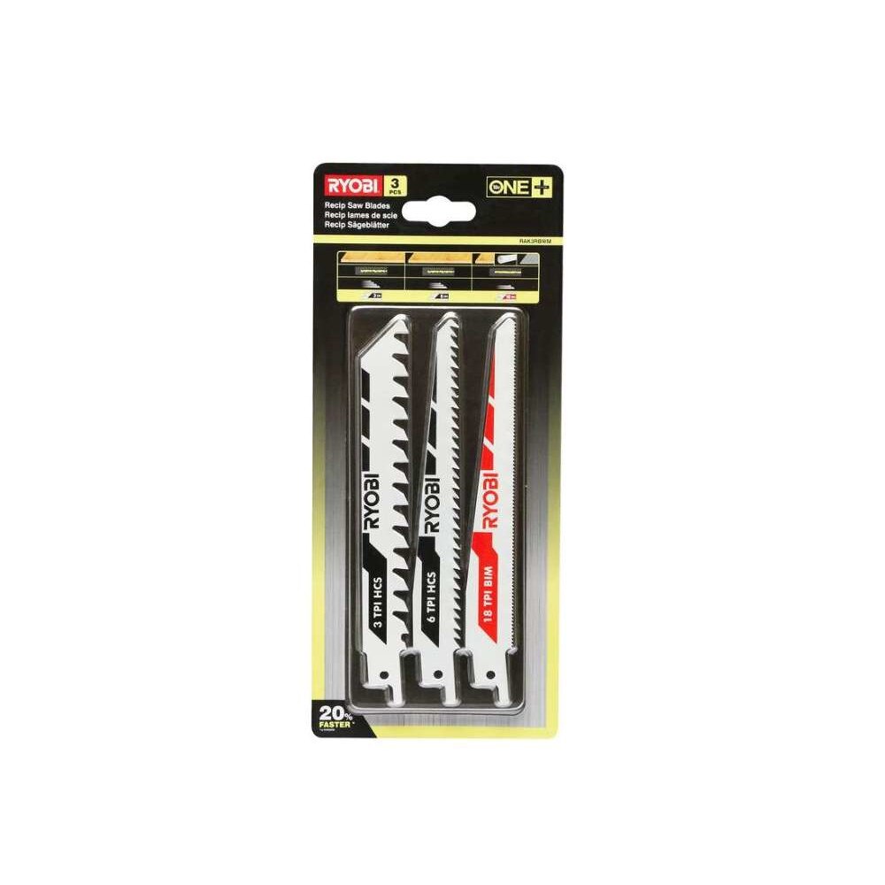 Set panze pentru fierastrau sabie 3 bucati RAK3RBWM Ryobi