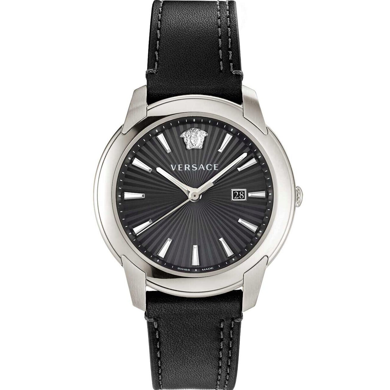 Ceas barbatesc Versace VELQ00119, Quartz, 42mm, 3ATM, Argintiu