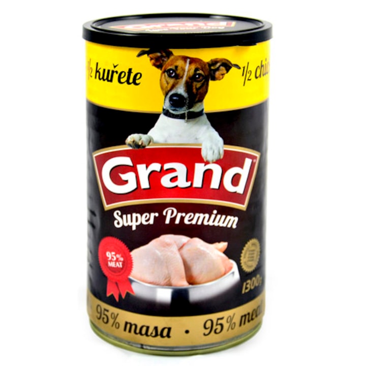 Grand Super Premium 1.300g 1/2 egész csirke 95% csirkehús tartalom
