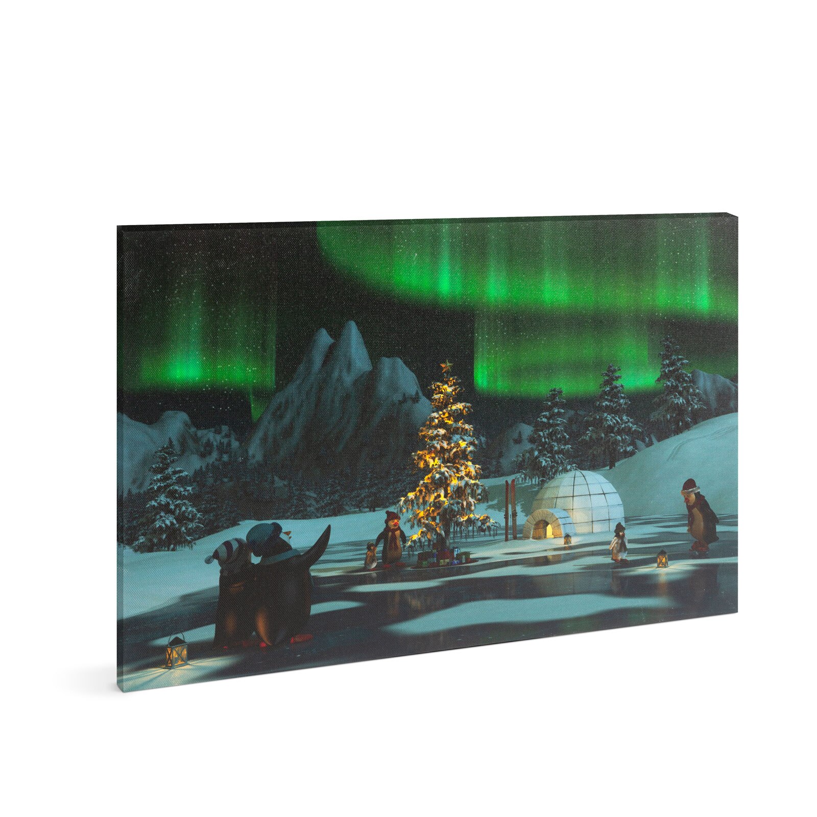 Tablou cu LED-uri, Family, 2 x AA, 30 x 40 cm, Multicolor