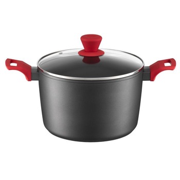 Oala inalta cu capac Ambition cu invelis Qualum 20cm Karo Oala inalta cu capac Ambition cu invelis Qualum 20cm Karo