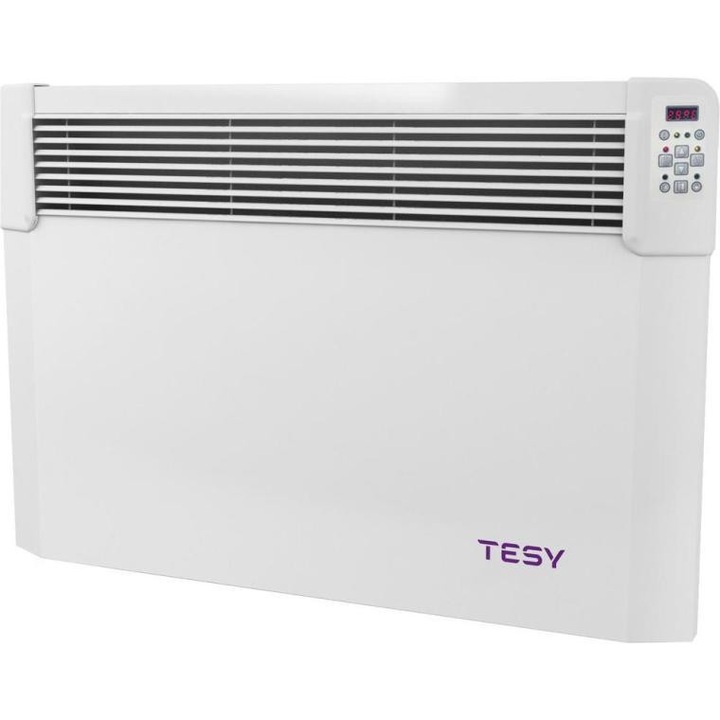 Convector de perete Tesy, Cloud, control Wi-Fi, 28 mp, 2500 W