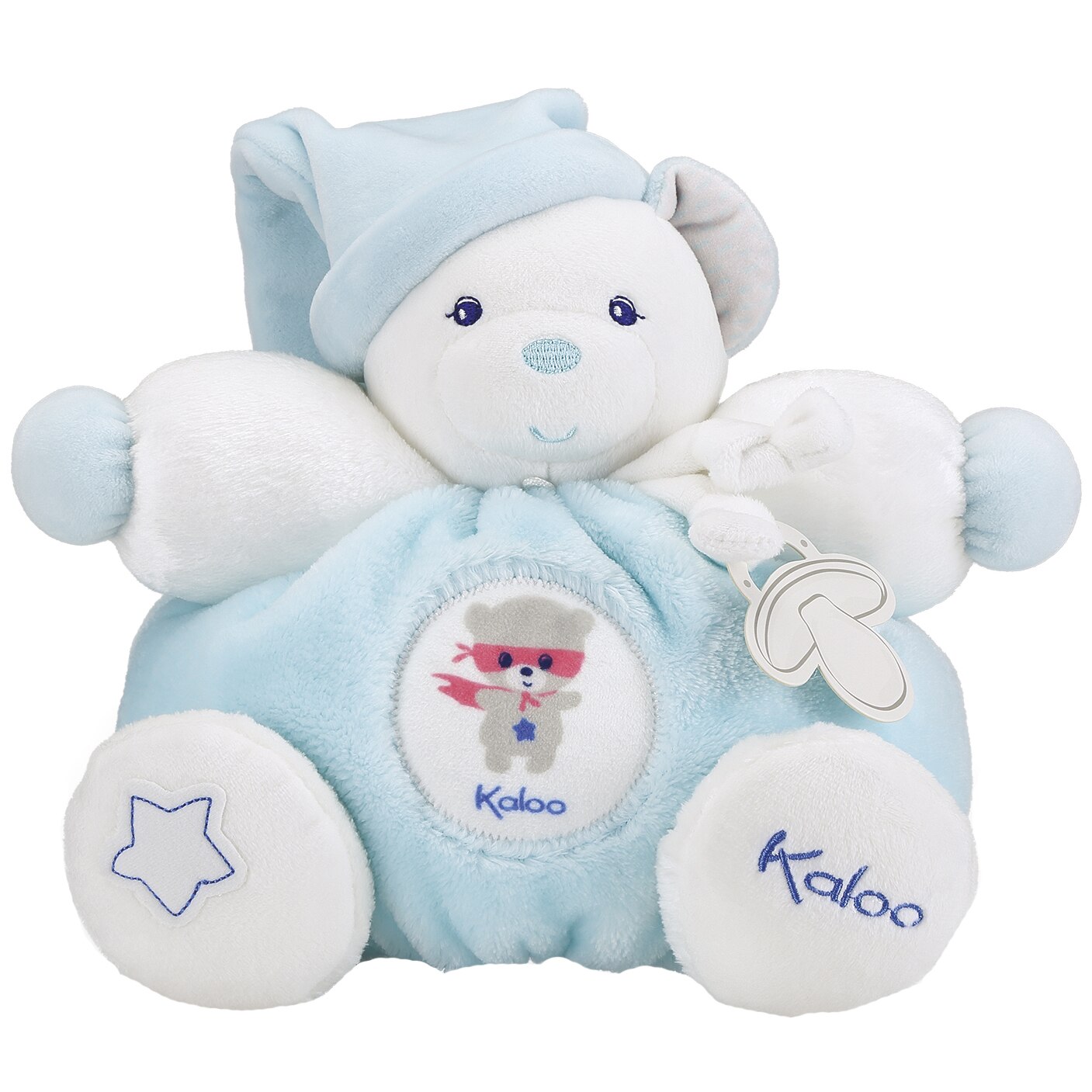 Jucarie de plus Kaloo - Ursulet, albastru, 25 cm