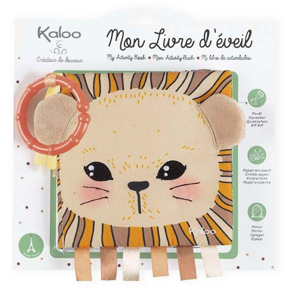 Carte cu activitati Kaloo - Leul, 14 cm