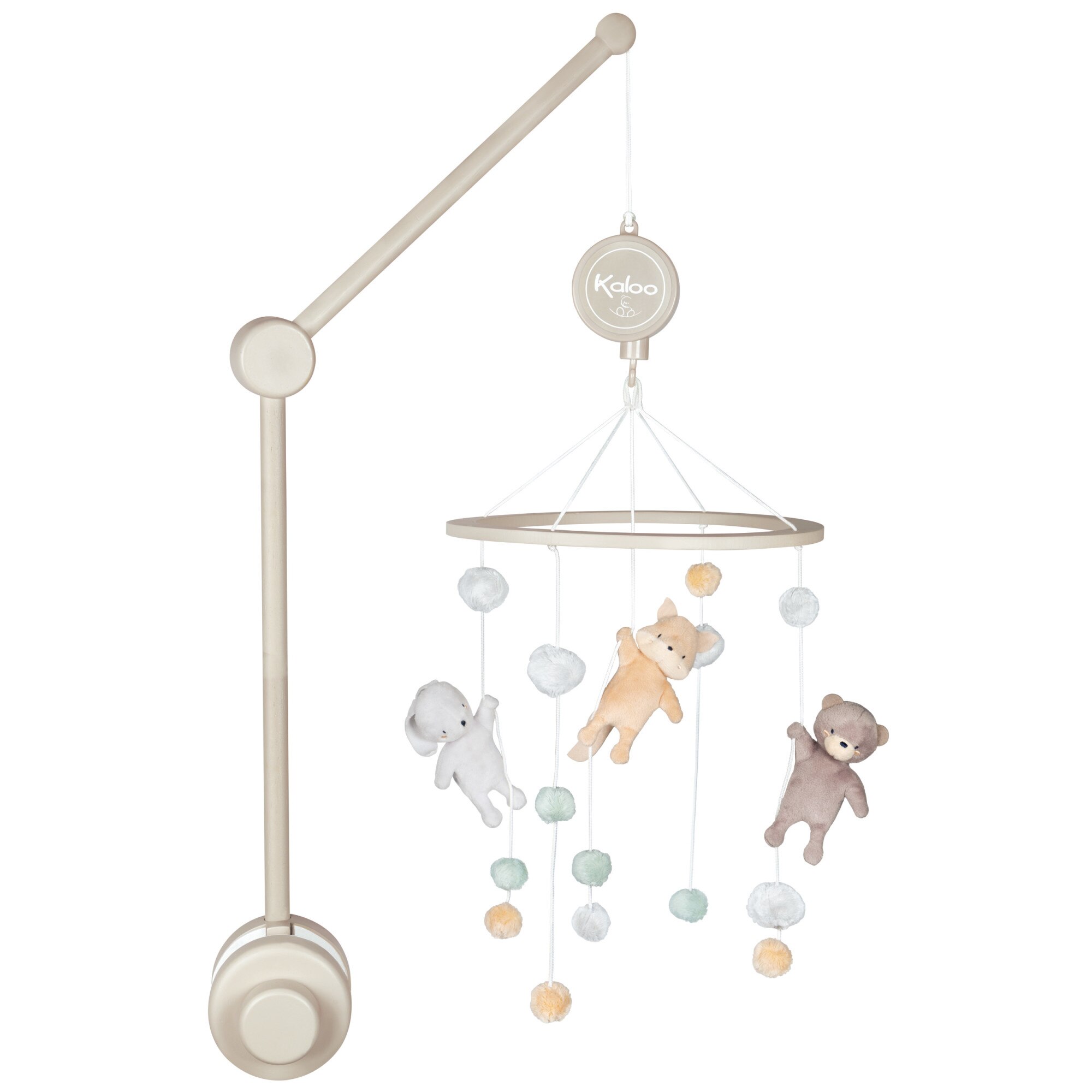 Carusel muzical Kaloo - Animalute de plus, 70 cm