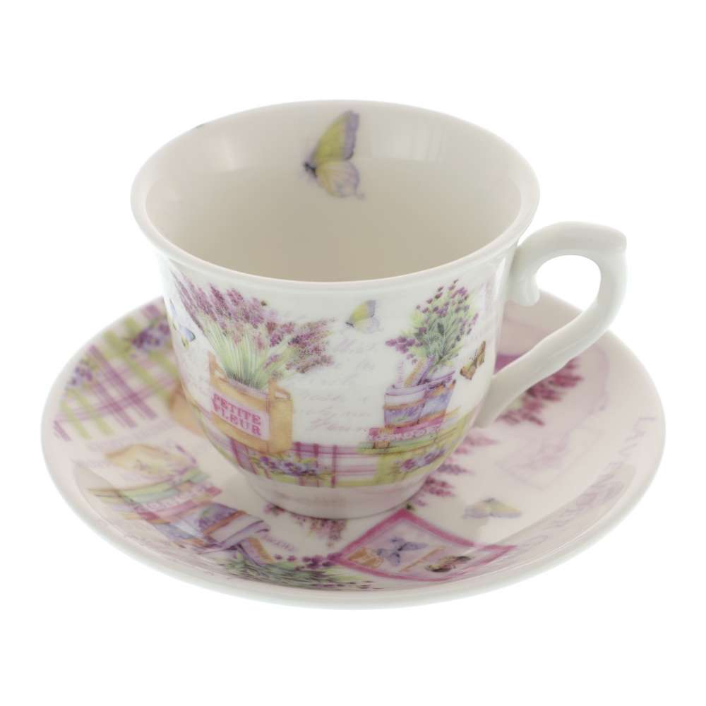 Set 6 Cescute de Espresso cu Lavanda 150 ml